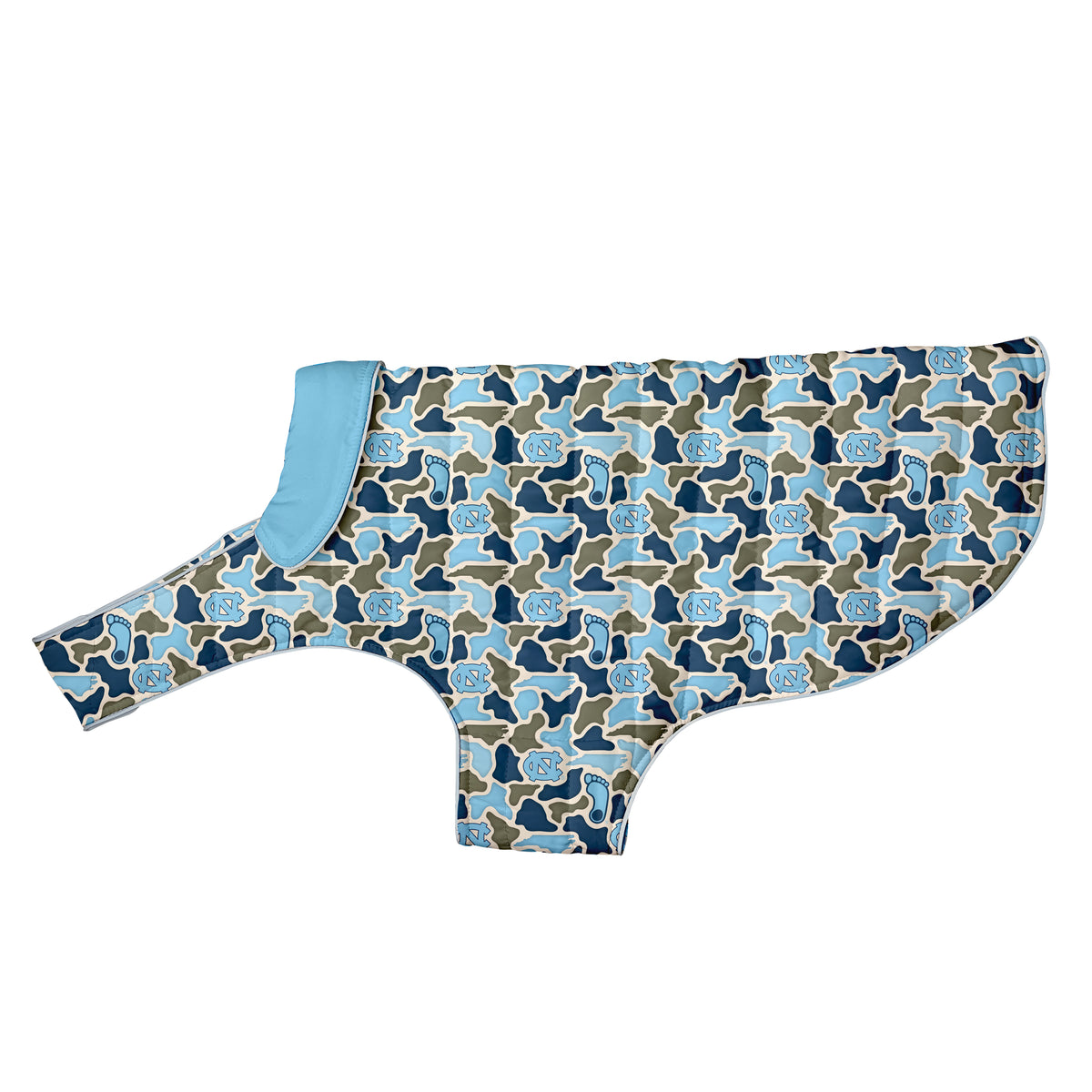 North Carolina Tar Heels Dog Reversible Puff Vest