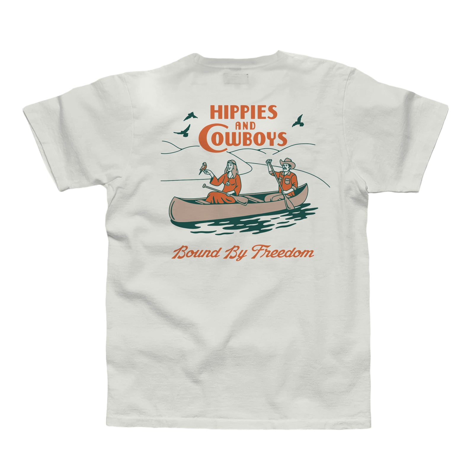 Hippies and Cowboys Tee White