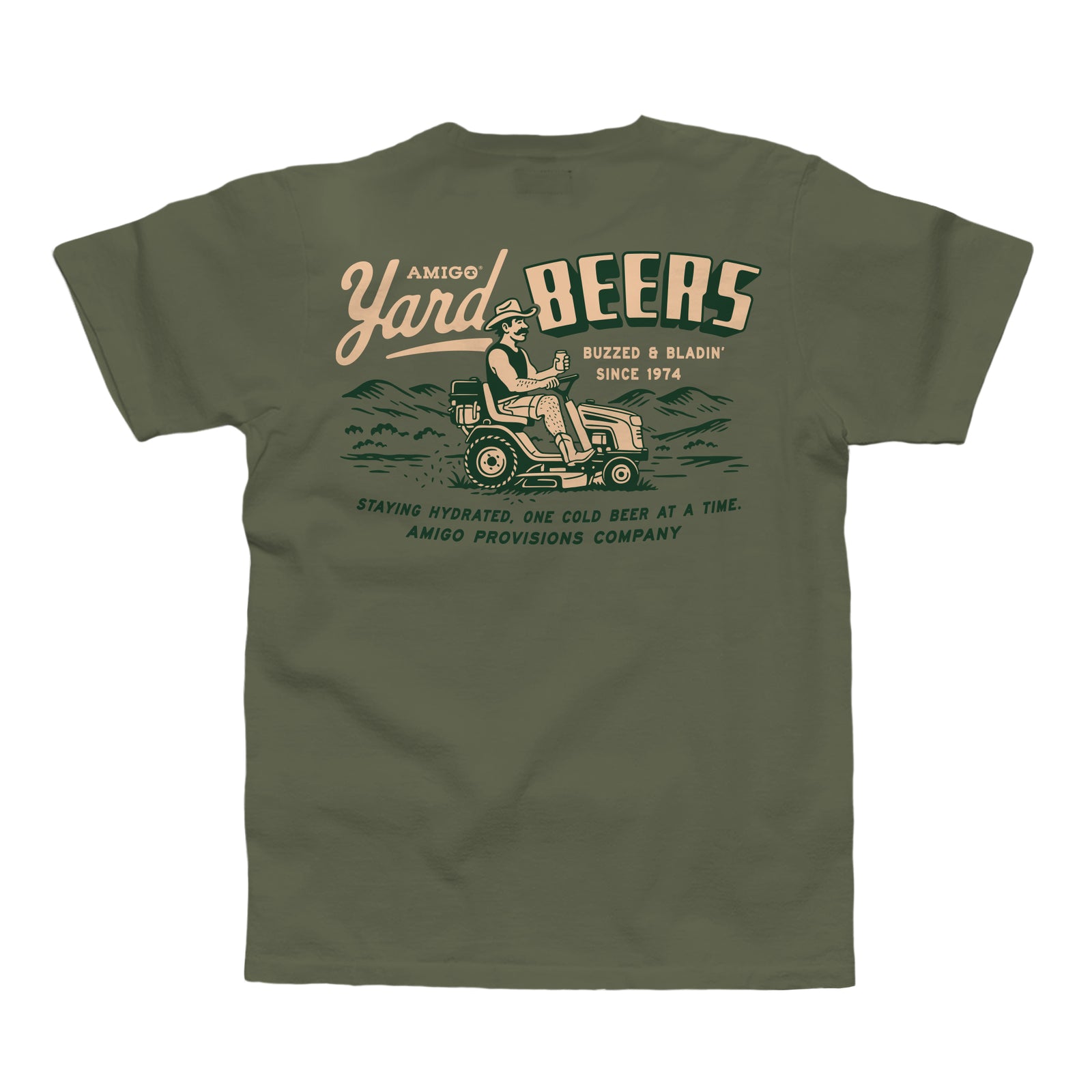 Yard Beers Tee Green