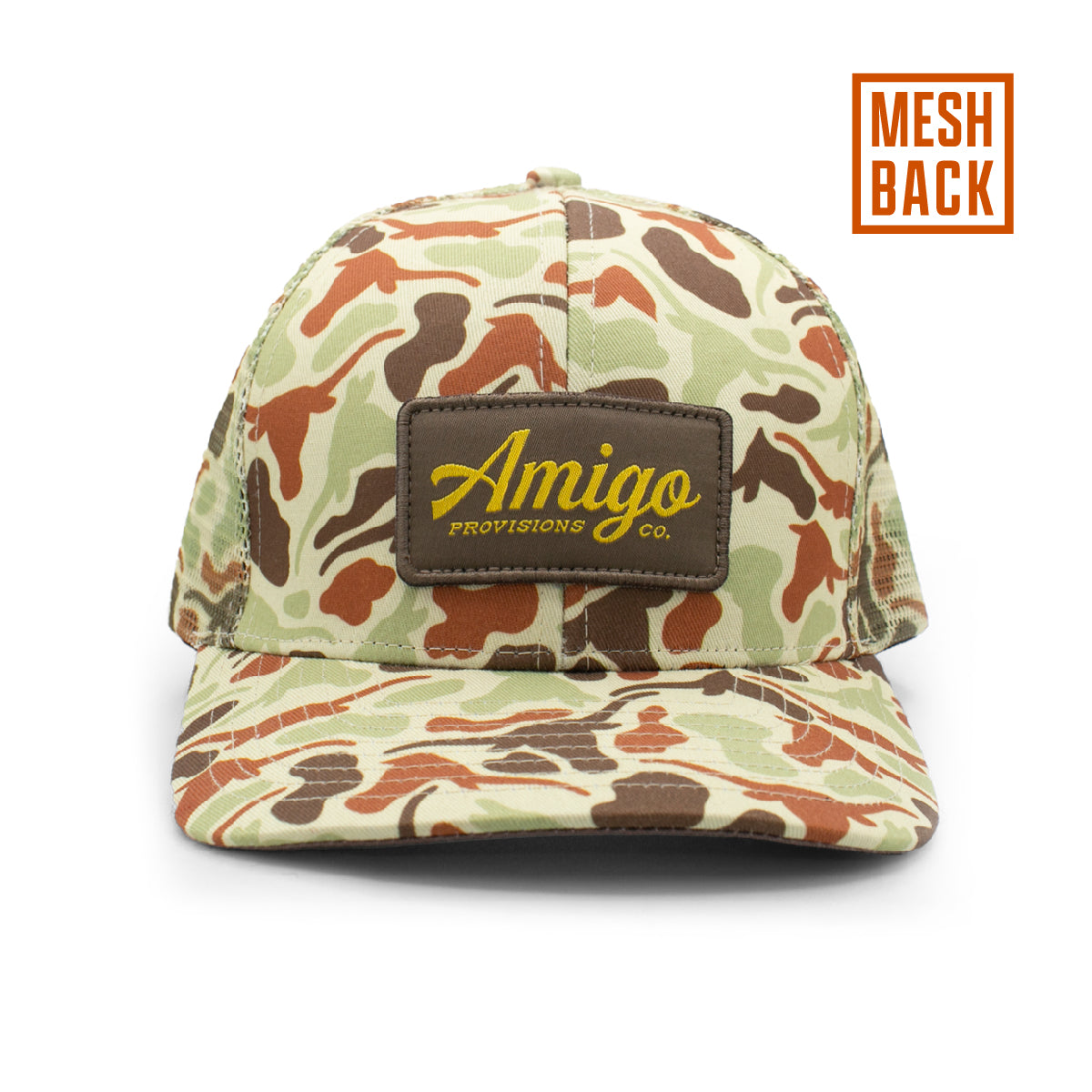 Longhorn Camo Mesh Back Hat