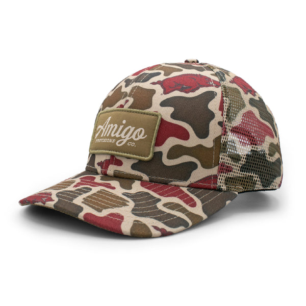 Arkansas Razorbacks Camo Mesh Back Hat