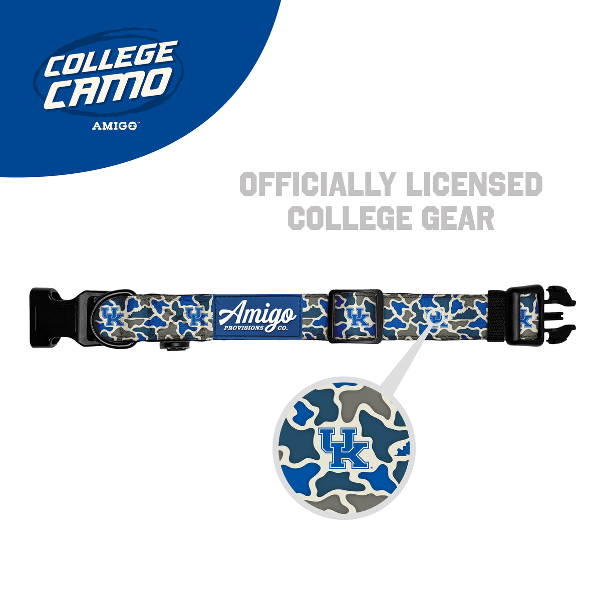 Kentucky Wildcats Camo - Performance Nylon Dog Collar