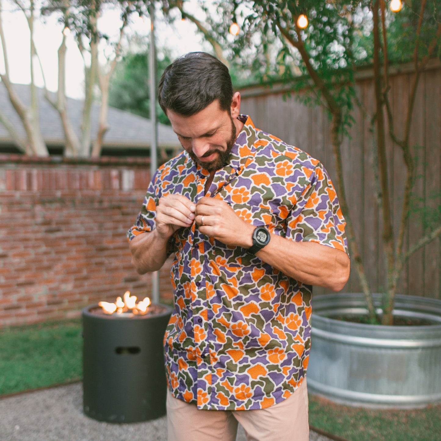 Clemson Tigers Camo Primero SS Shirt