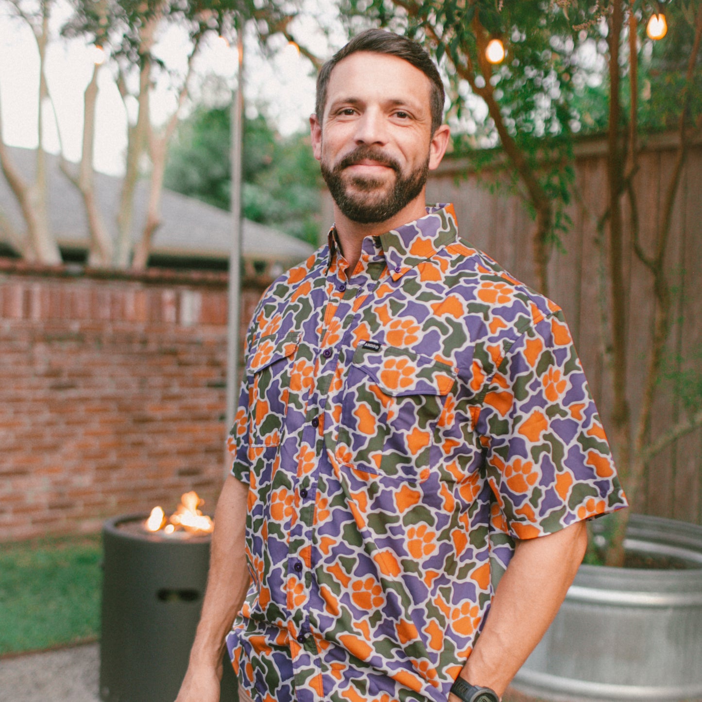 Clemson Tigers Camo Primero SS Shirt