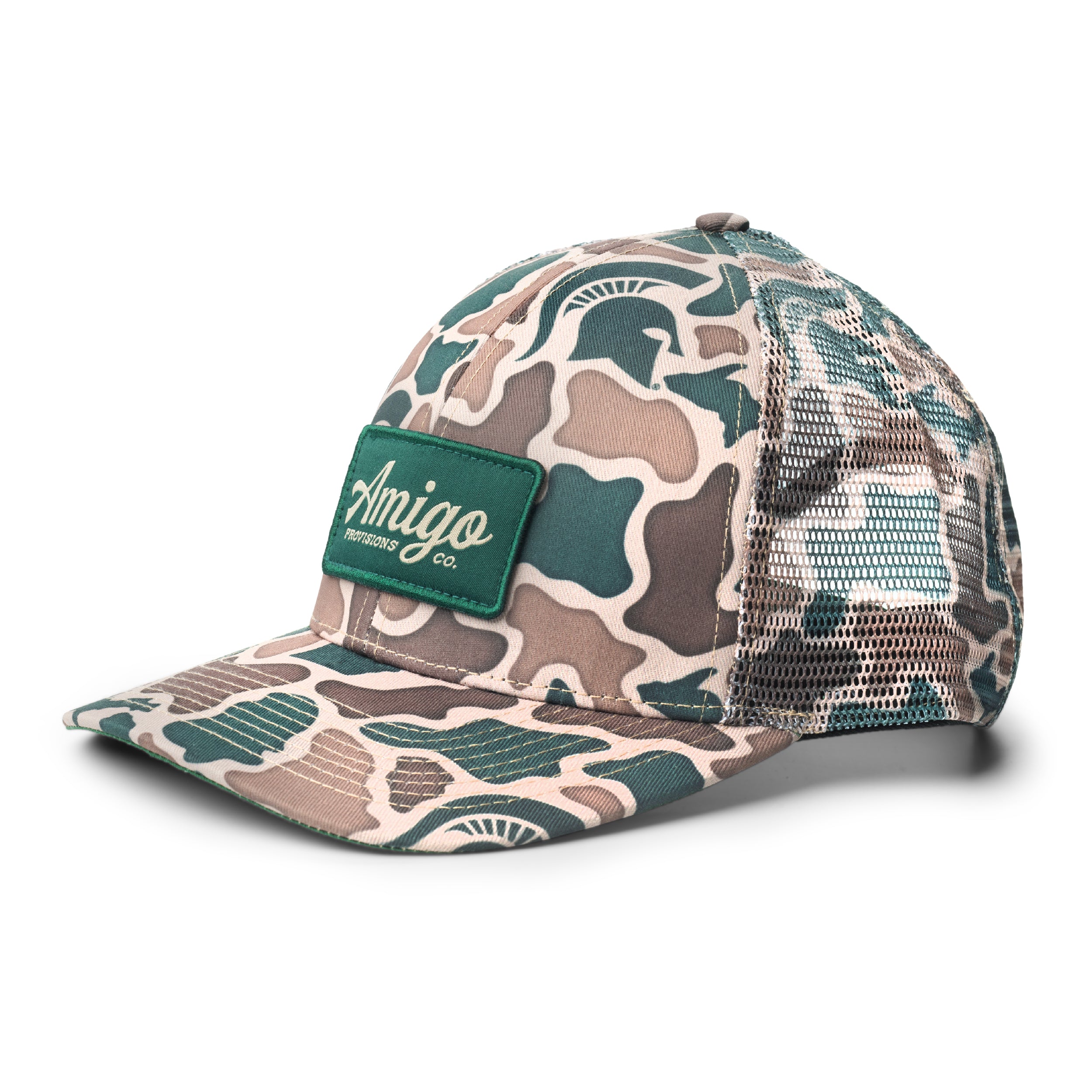 Michigan State Spartans Camo Mesh Back Hat – Amigo Provisions Company