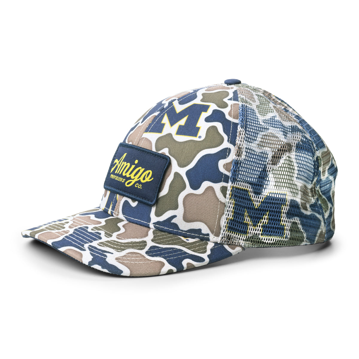 Michigan Wolverines Camo Mesh Back Hat