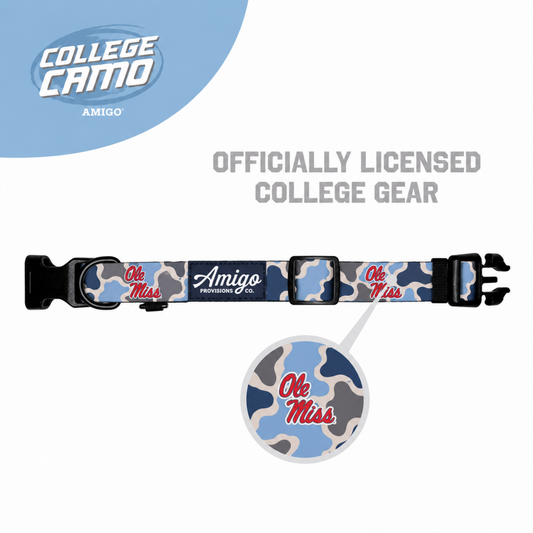 Ole Miss Camo - Performance Nylon Dog Collar
