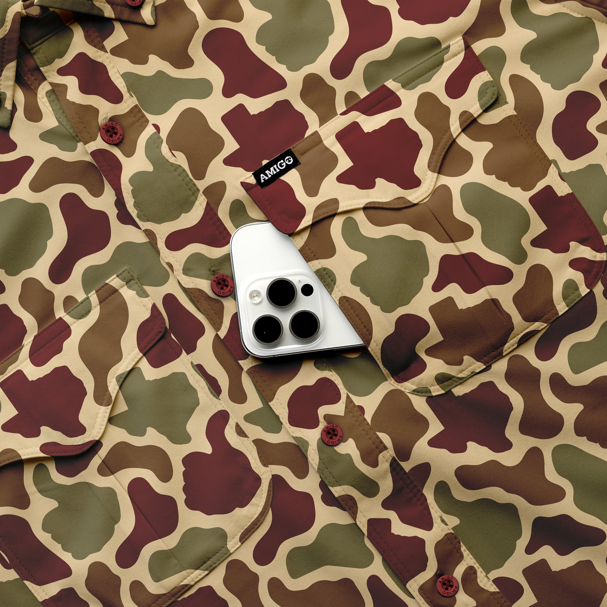 Texas A&M Aggies Camo Primero LS Shirt