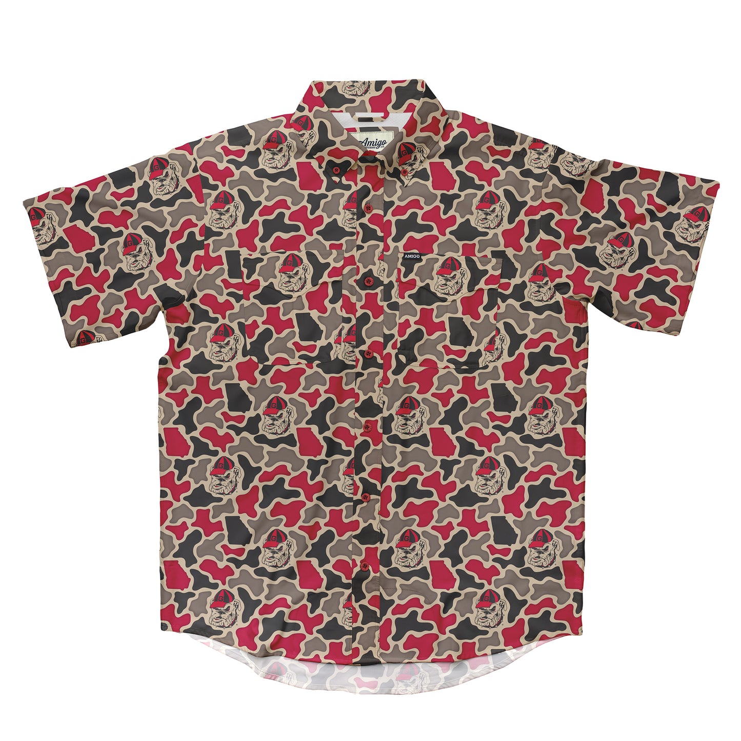 Georgia Bulldogs Camo Primero SS Shirt