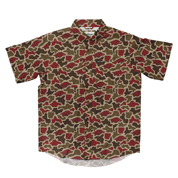 Arkansas Razorbacks Camo Primero SS Shirt