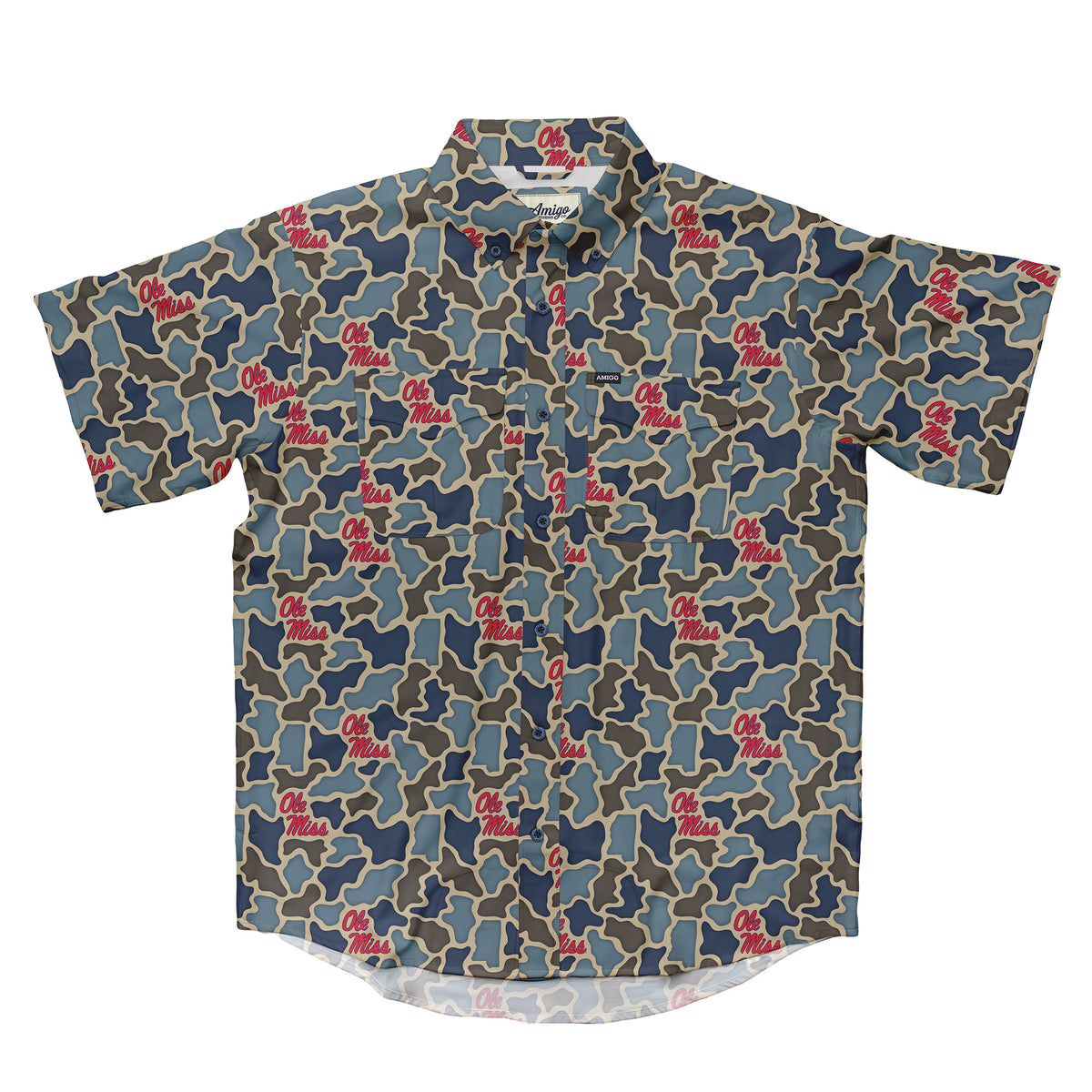 Ole Miss Rebels Camo Primero SS Shirt
