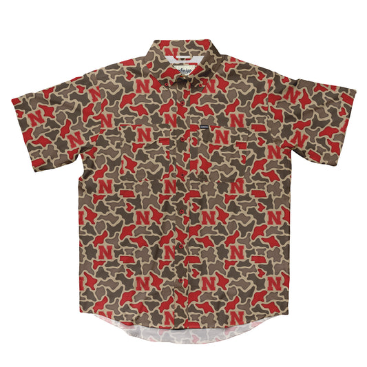 Nebraska Cornhuskers Camo Primero SS Shirt