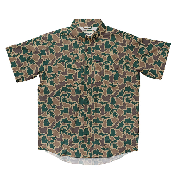 Michigan State Spartans Camo Primero SS Shirt