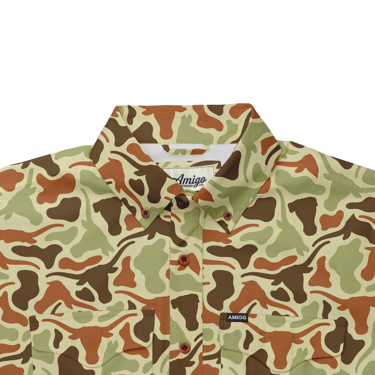 Texas Longhorns Camo Primero LS Shirt