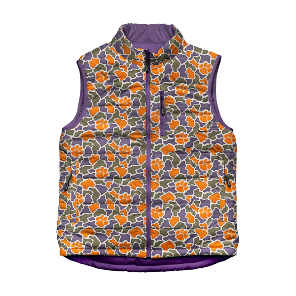 Clemson Tigers Camo Encino Reversible Vest