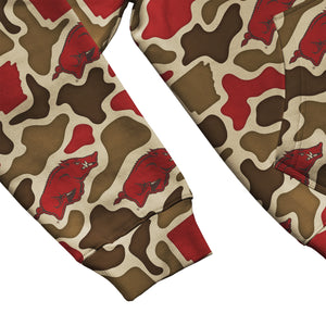Arkansas Razorbacks Licensed Camo Cimarron Fleece Pullover Hoodie