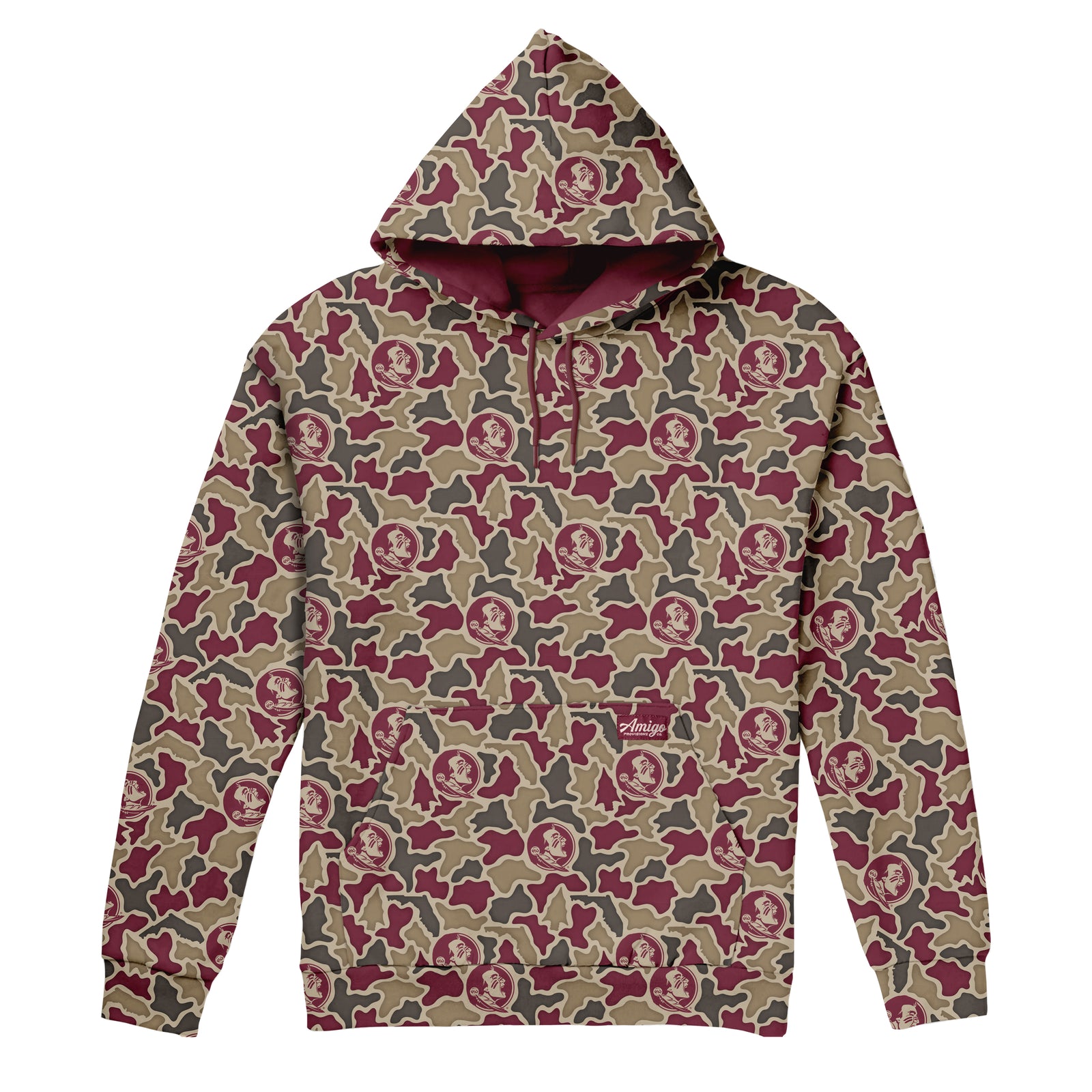 Florida State Seminoles Licensed Camo Cimarron Fleece Pullover Hoodie