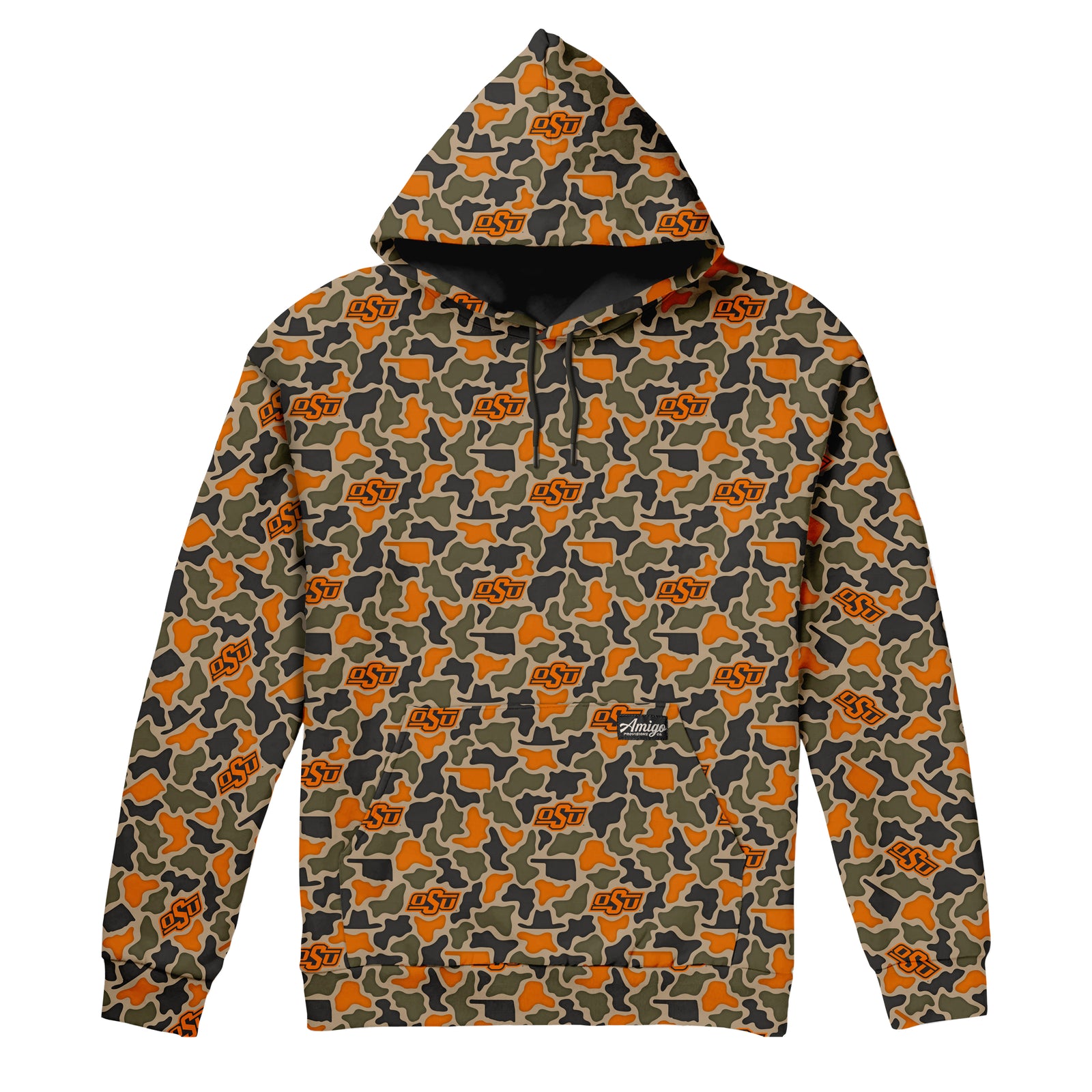 Oklahoma State Cowboys Licensed Camo Cimarron Fleece Pullover Hoodie