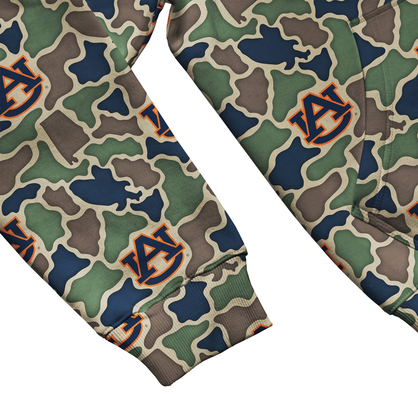 Auburn Tigers Licensed Camo Cimarron Fleece Pullover Hoodie
