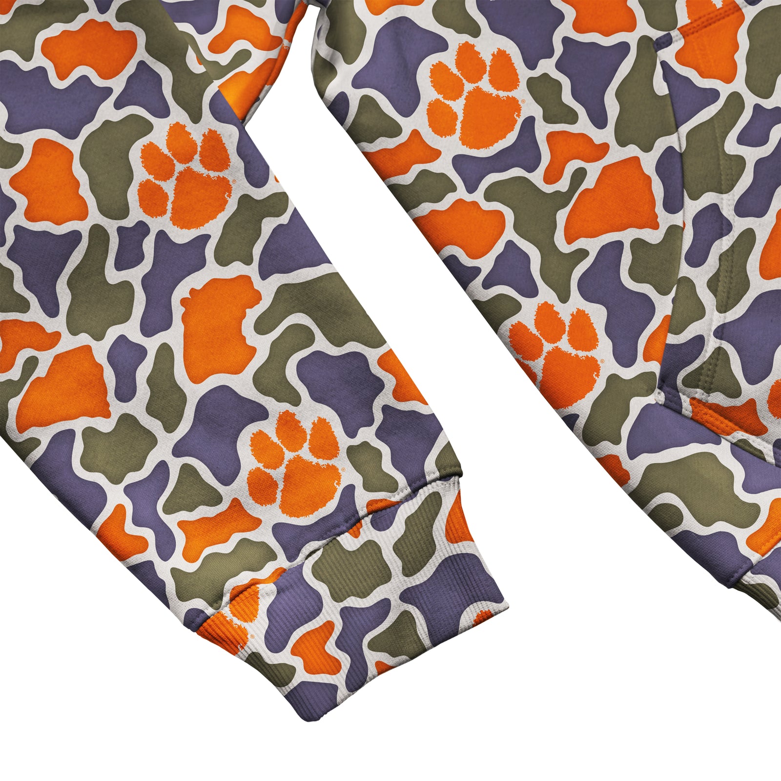 Clemson Tigers Licensed Camo Cimarron Fleece Pullover Hoodie