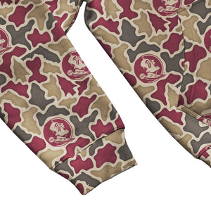 Florida State Seminoles Licensed Camo Cimarron Fleece Pullover Hoodie