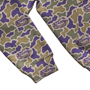 LSU Tigers Licensed Camo Cimarron Fleece Pullover Hoodie