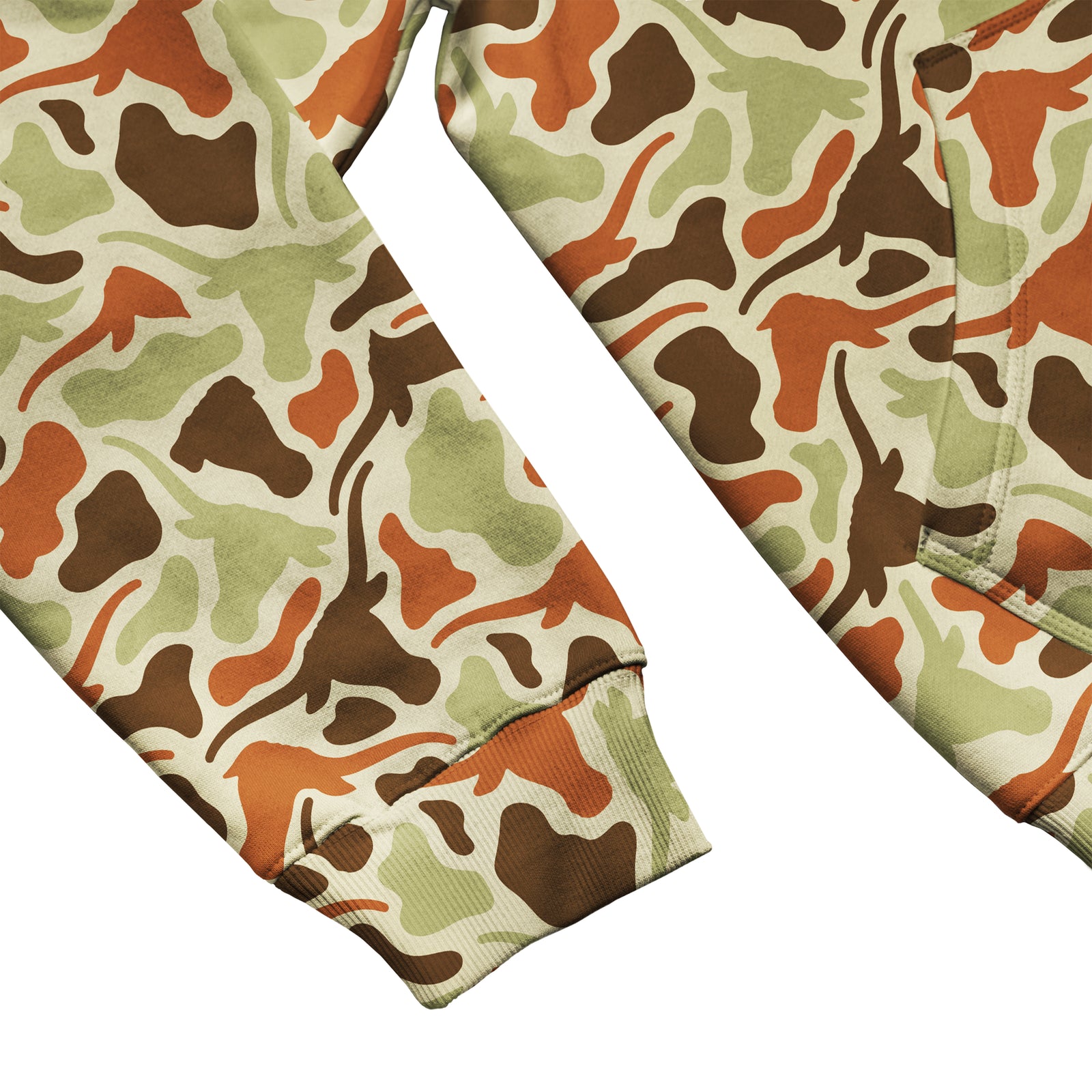 Texas Longhorns Licensed Camo Cimarron Fleece Pullover Hoodie