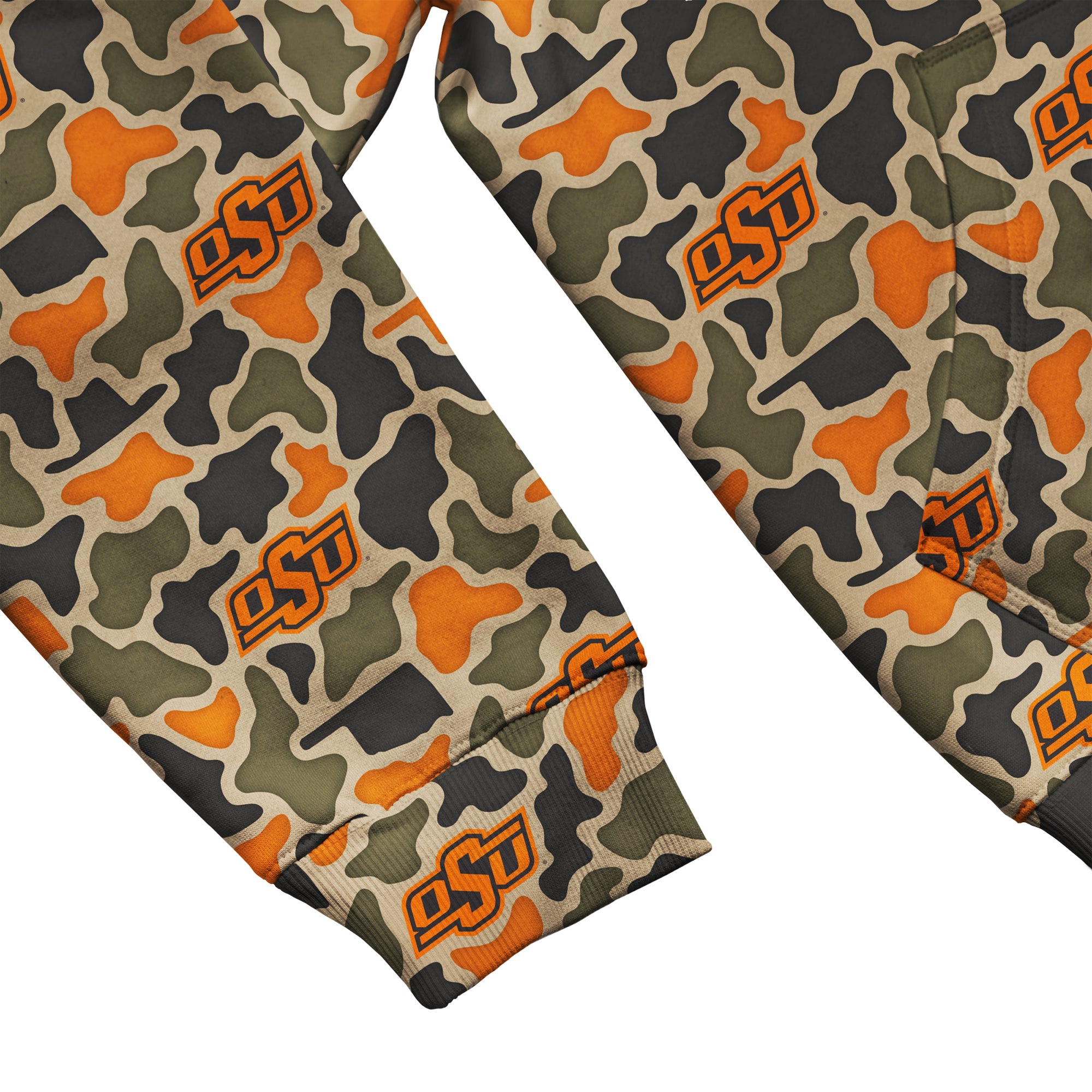 Oklahoma State Cowboys Licensed Camo Cimarron Fleece Pullover Hoodie