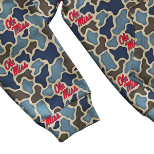 Ole Miss Rebels Licensed Camo Cimarron Fleece Pullover Hoodie