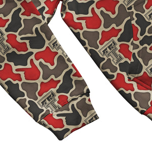 Texas Tech Red Raiders Licensed Camo Cimarron Fleece Pullover Hoodie