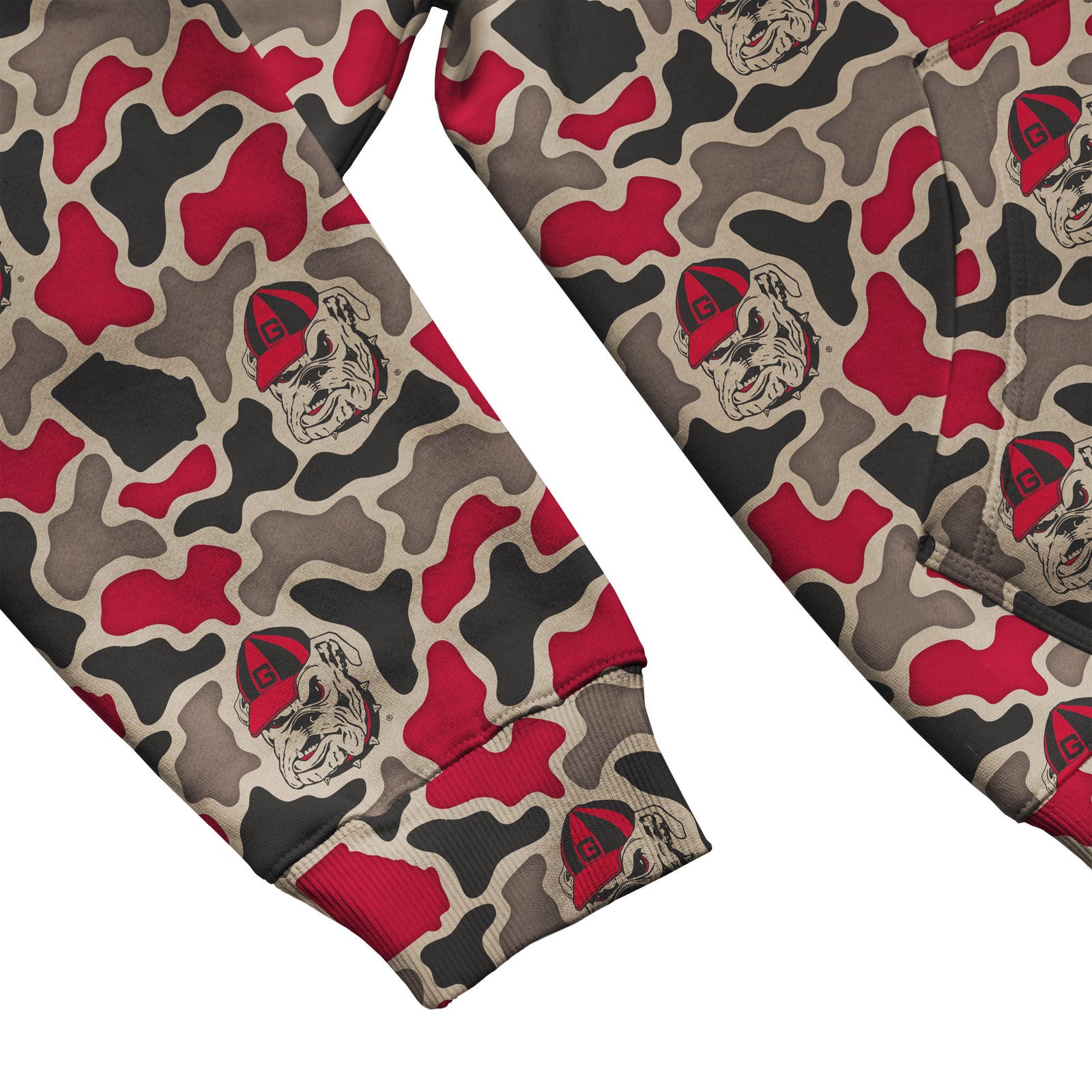Georgia Bulldogs Licensed Camo Cimarron Fleece Pullover Hoodie