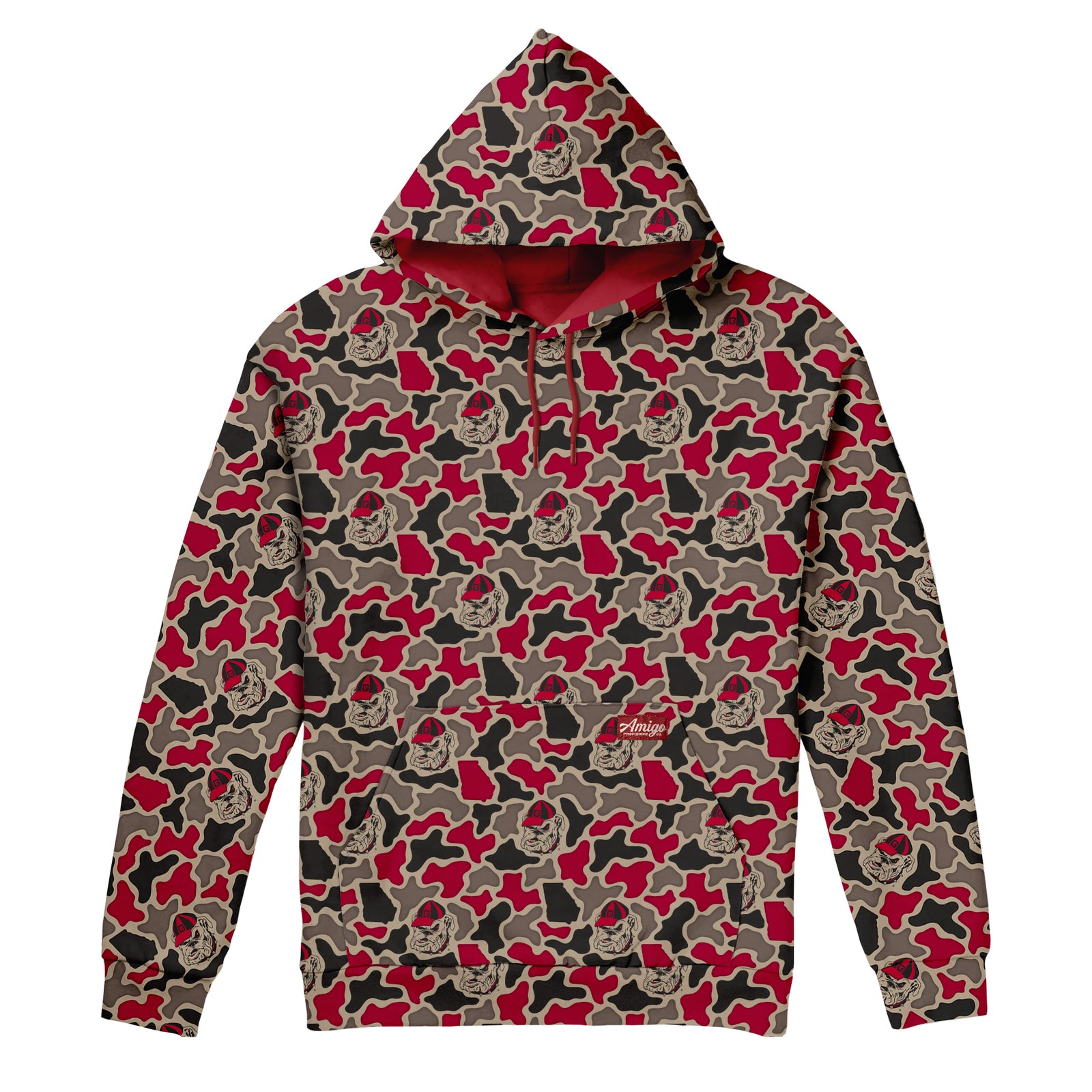 Georgia Bulldogs Licensed Camo Cimarron Fleece Pullover Hoodie