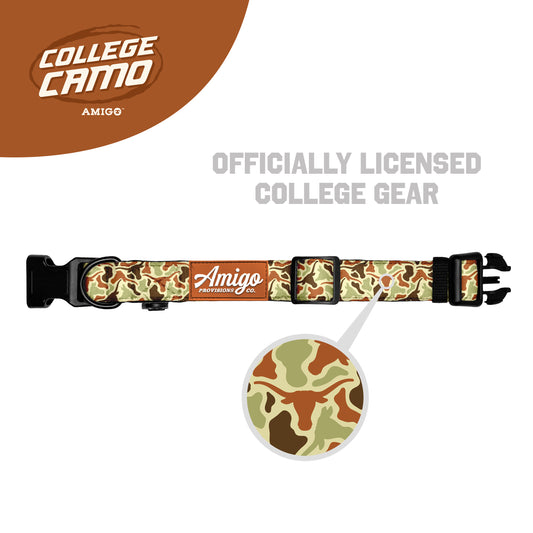 Texas Longhorn Camo - Performance Nylon Dog Collar