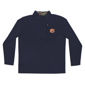 Auburn Tigers Licensed Solid Sierra Quarter Zip Pullover