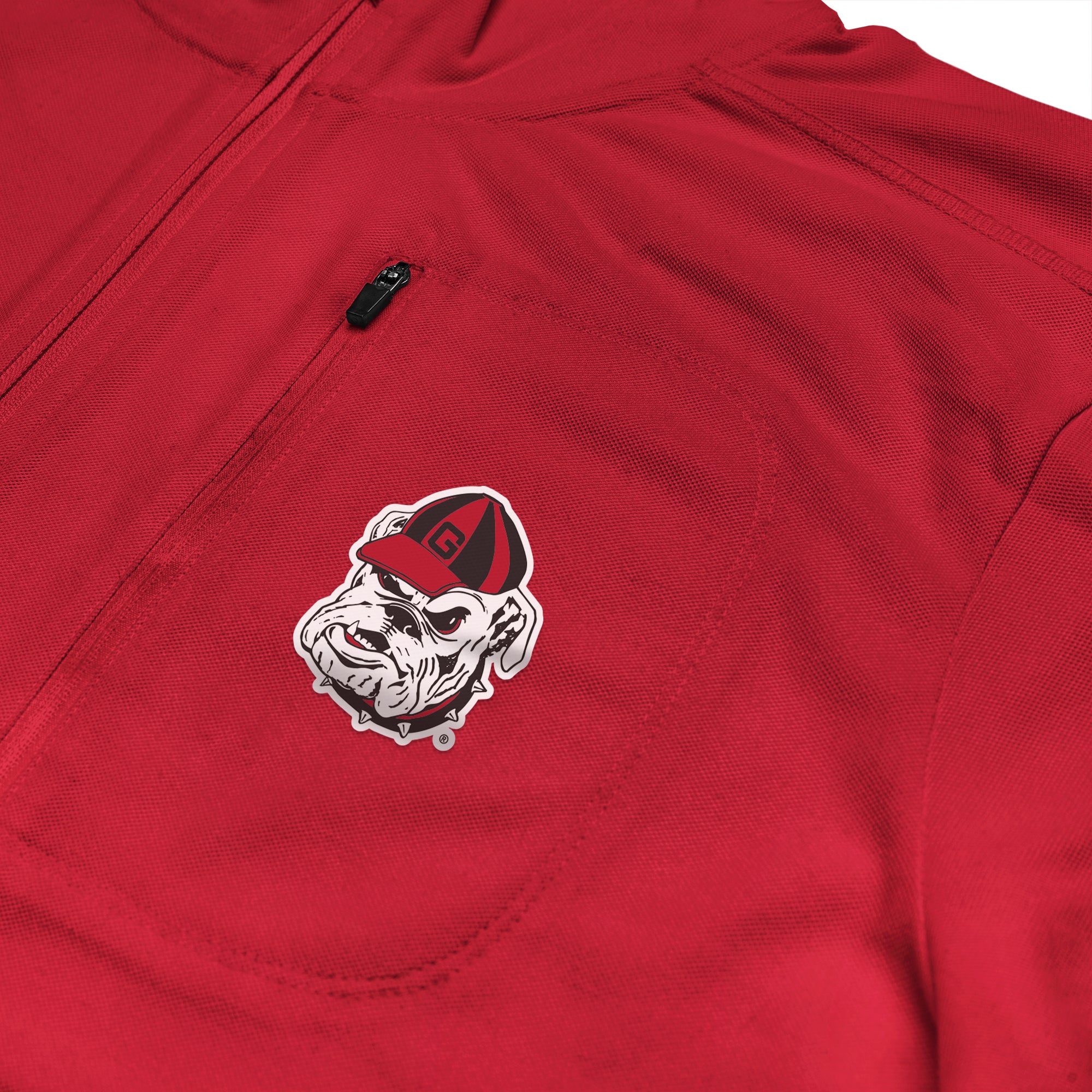 Georgia Bulldogs Licensed Solid Sierra Quarter Zip Pullover