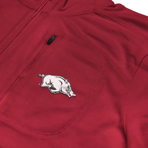 Arkansas Razorbacks Licensed Solid Sierra Quarter Zip Pullover