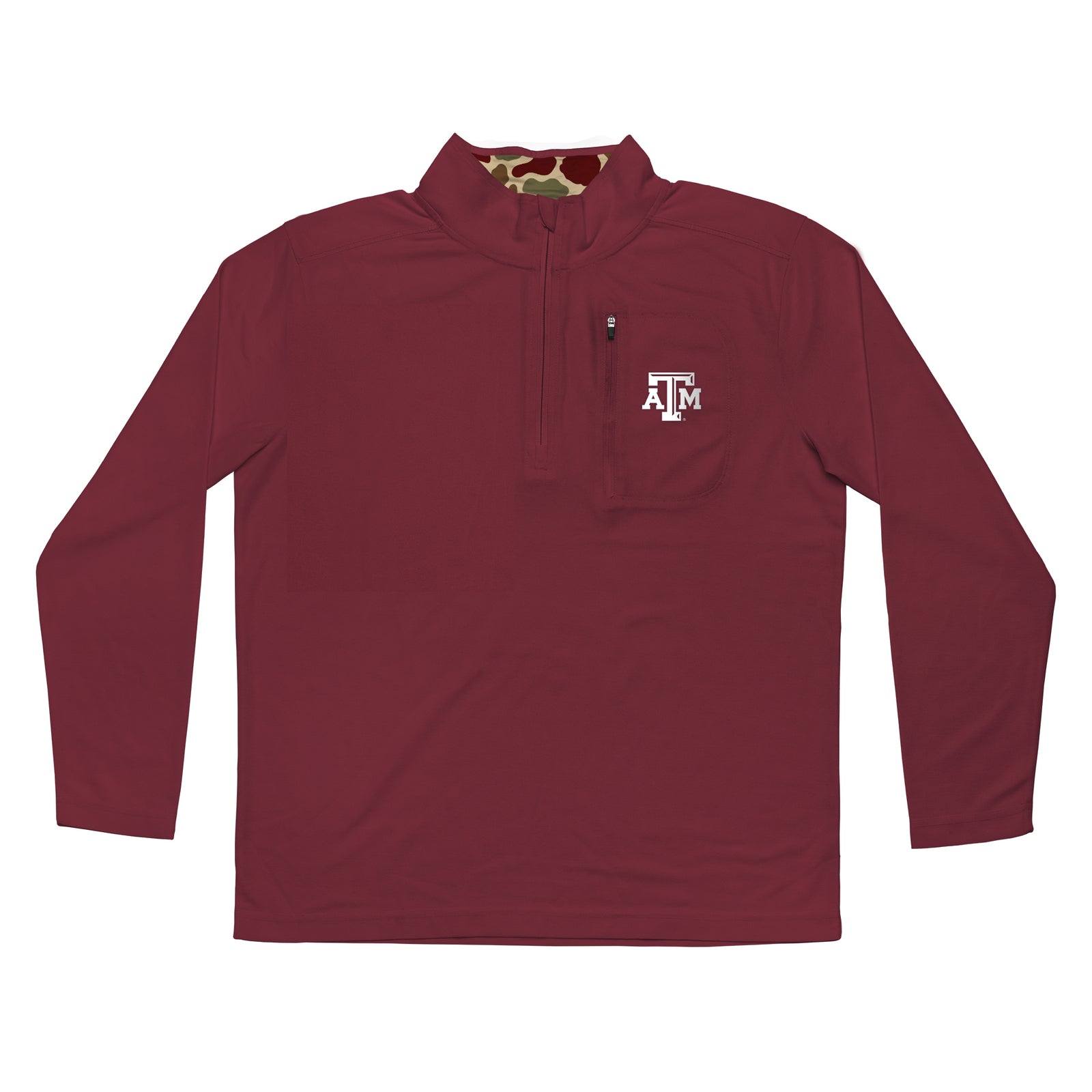 Texas A&M Aggies Licensed Solid Sierra Quarter Zip Pullover