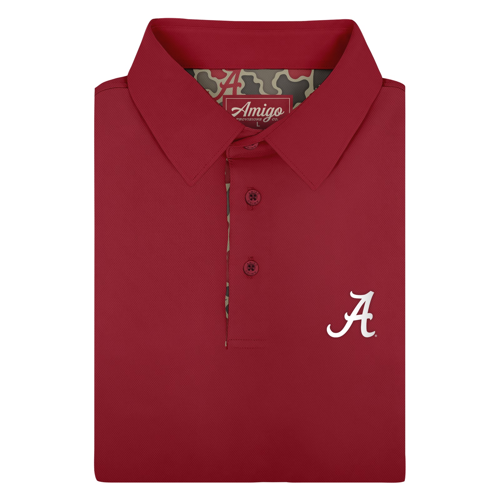 Alabama Crimson Tide Licensed Solid Sierra Polo Shirt