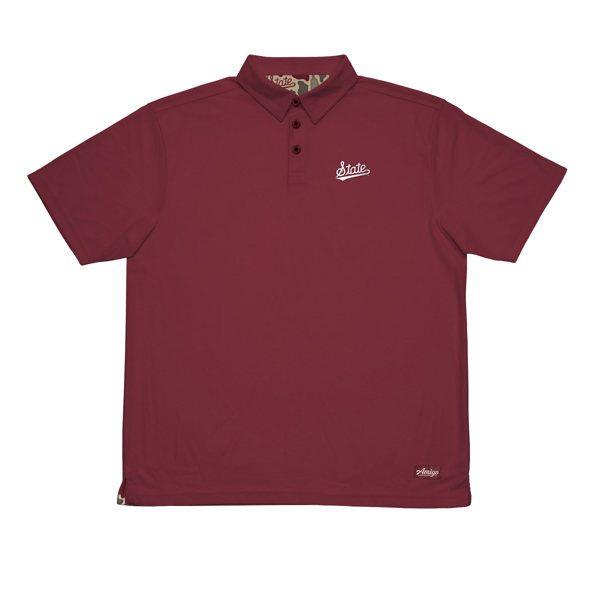Mississippi State Bulldogs Licensed Solid Sierra Polo Shirt