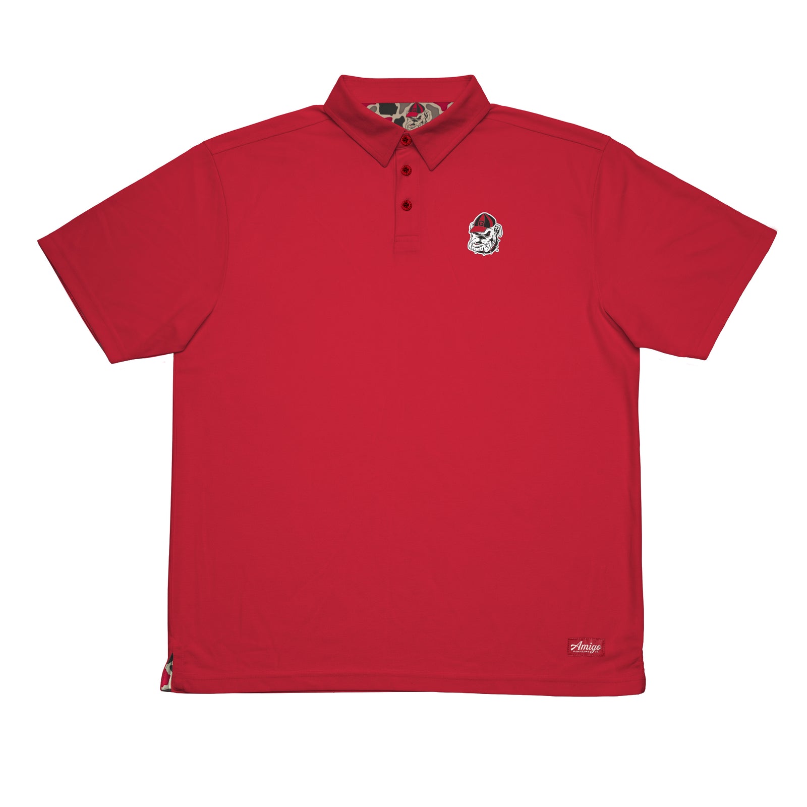 Georgia Bulldogs Licensed Solid Sierra Polo Shirt