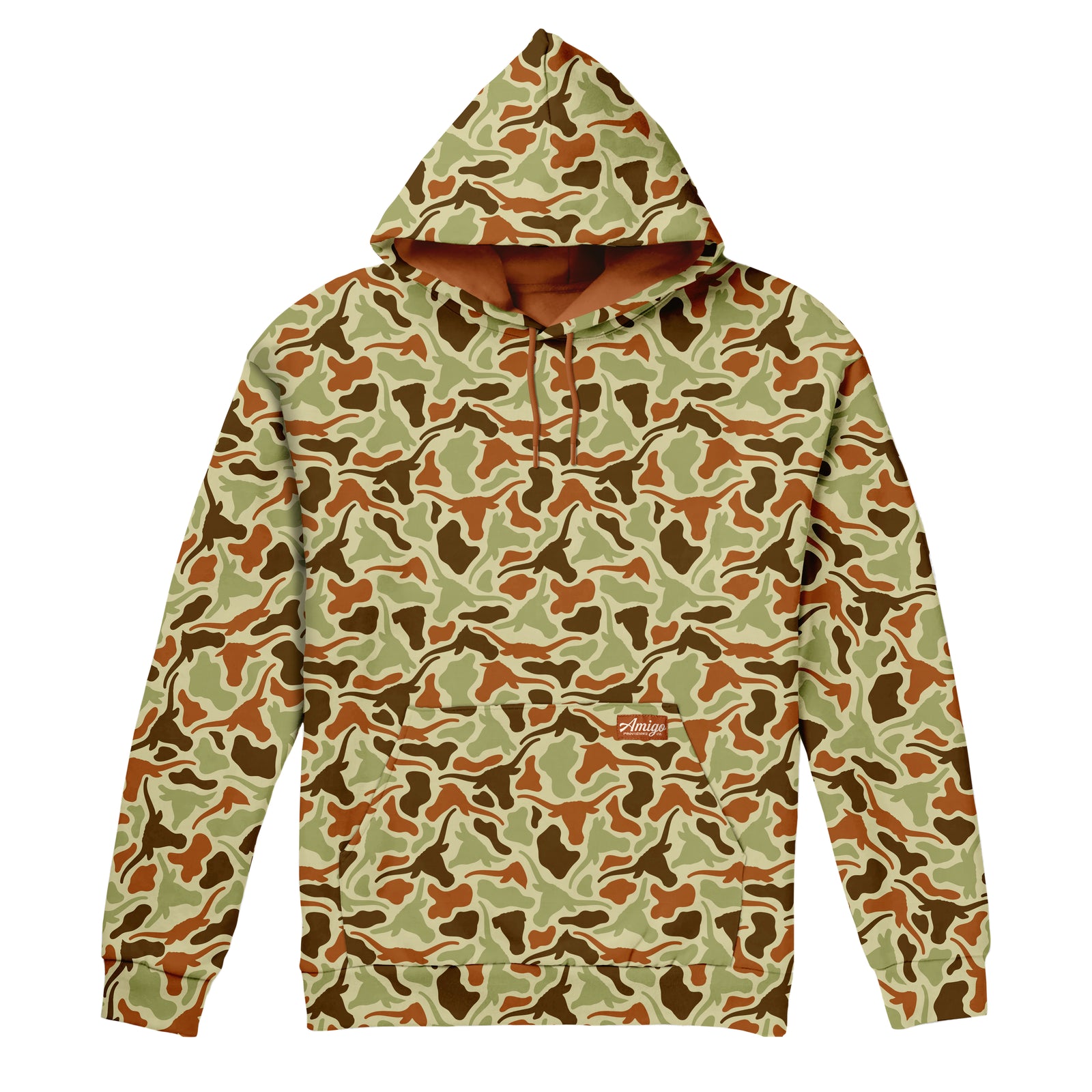 Texas Longhorns Licensed Camo Cimarron Fleece Pullover Hoodie