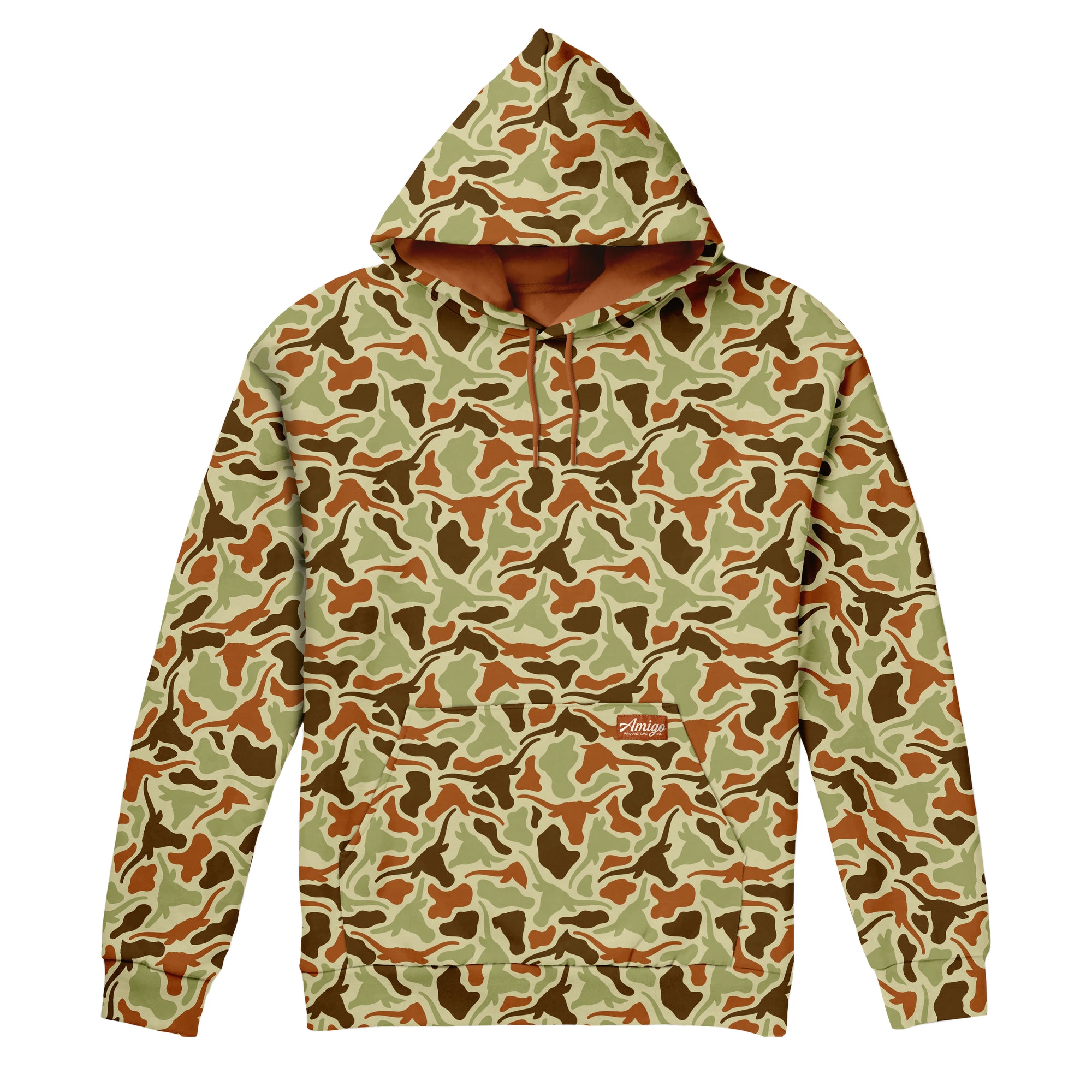 Texas Longhorns Licensed Camo Cimarron Fleece Pullover Hoodie