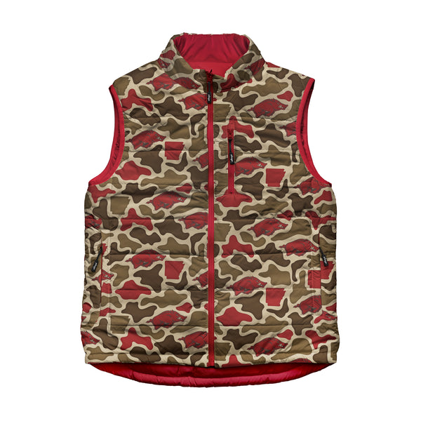 Arkansas Razorbacks Camo Encino Reversible Vest