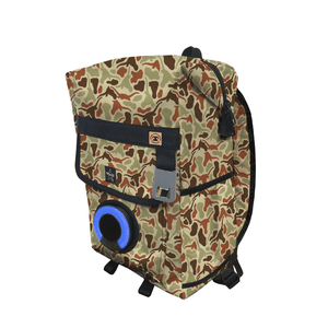 Longhorn Camo - Blue Tooth 360 - Frio Amigo 18 Can Backpack Cooler