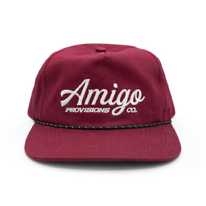 Maroon Embroidered Logo Hat