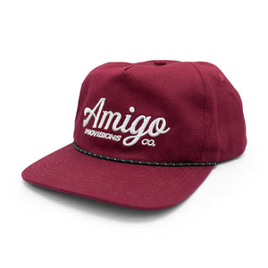 Maroon Embroidered Logo Hat