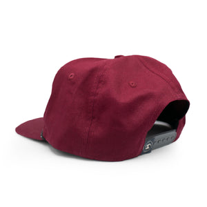 Maroon Embroidered Logo Hat